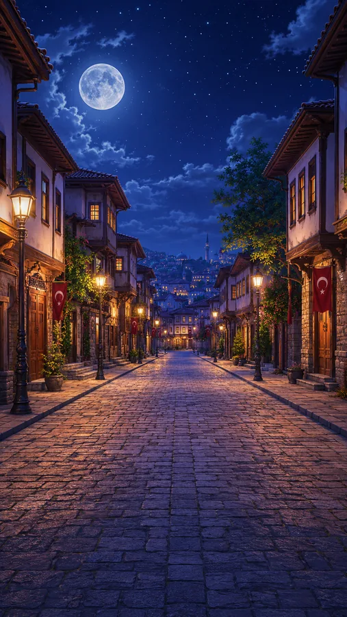 Hacı Bayram gece sahnesi